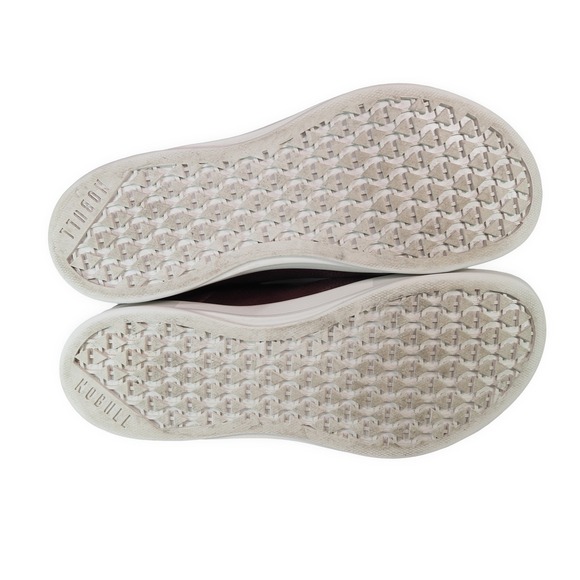 NOBULL Outwork High Top Leather Trainers Mens 8 Womens 9.5 Burgundy Perforated - Picture 8 of 11